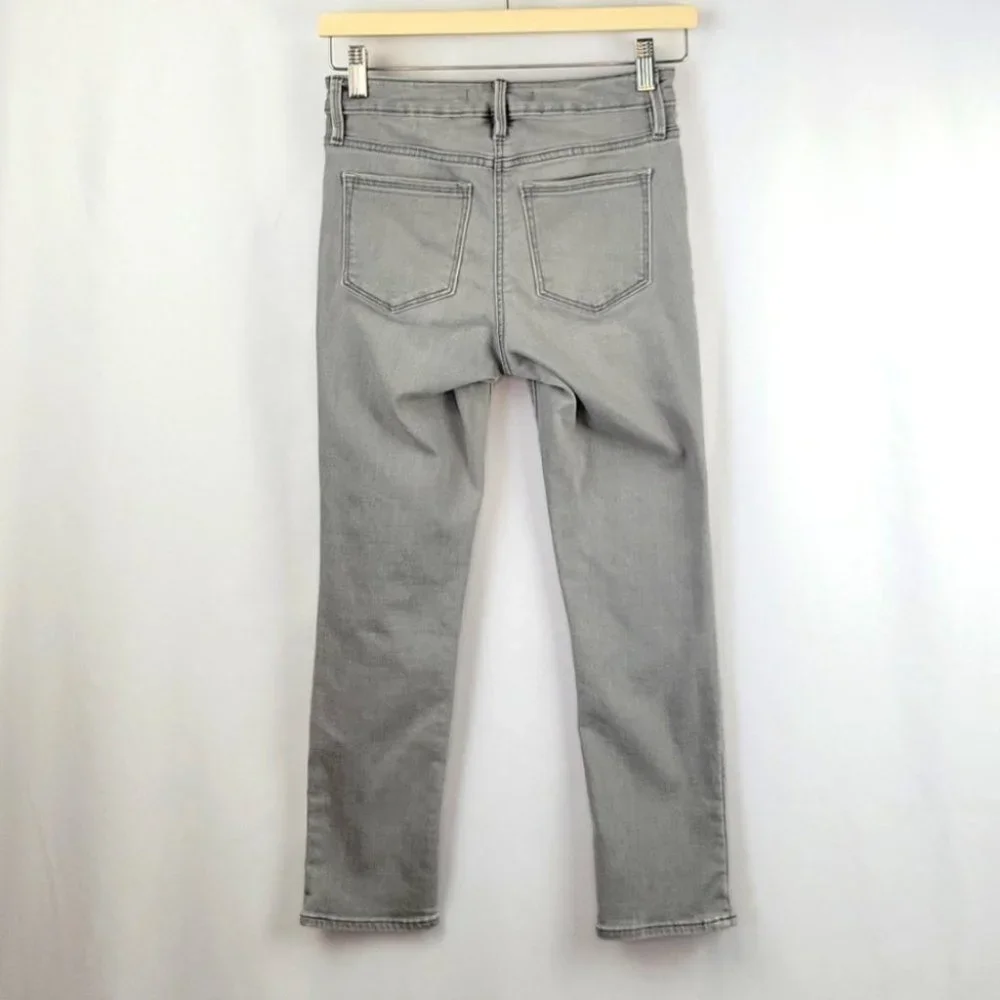 Athleta Sculptek Skinny Ankle Jeans Light Gray Size 0 - Picture 2 of 10